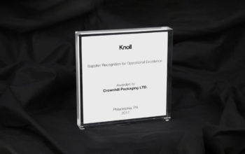 Crownhill Packaging Awarded Knoll Supplier Recognition for Operational Excellence